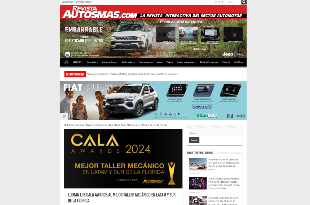 AutoAmericas Parameters and conditions CALA Awards for the Best